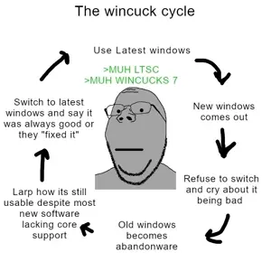 gapejak, wholesome soyjak, closed mouth, glasses, npc, soyjak, stubble, text, windows, windows 7