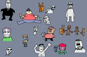 impish soyak ears, unknown, squirreljak, andrew tate, angry, animal, baby, black skin, bowtie, brown skin