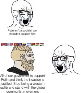 yes chad, soyak, soyak (crying), bald, beard, belarus, blonde hair, bloodshot eyes, blue, blue eyes