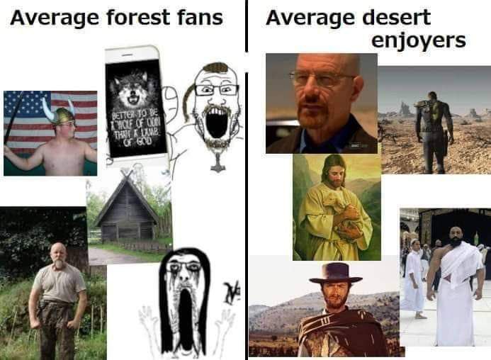 walter white, markiplier soyjak, reaction soyjak, phoneplier vertical, showing phone, 2soyjaks, arm, excited, forest, glasses