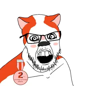 feraljak, feraljak (crazed), angry, animal, badge, cat, cat ears, crazed, ear, ears