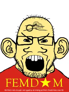 markiplier soyjak, angry, asian, balding, cuck, ear, femdom, femdomcuck, flag, glasses