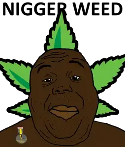 alicia, badge, closed mouth, fat, marijuana, nigger, nigger weed, soyjak, soyjak party, stubble