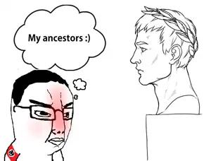 chudjak, angry, arm, distorted, glasses, hair, my ancestor, nazism, red face, soyjak