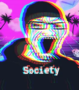 doomer wojak, wojak, soyak, angry, beanie, cigarette, clothes, crying, doomer, glasses