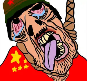 bernd, brunetto, hanging troonjak, troonjak, ack, bloodshot eyes, cap, china, clothes, communism