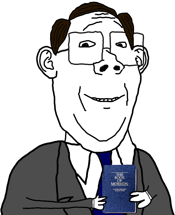 gapejak, protestantjak, wholesome soyjak, arm, bible, book, book of mormon, brown hair, christianity, closed mouth