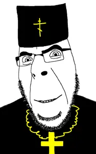 cobson, alternate, closed mouth, cross, glasses, looking at you, monk, open mouth, orthodox church, smile