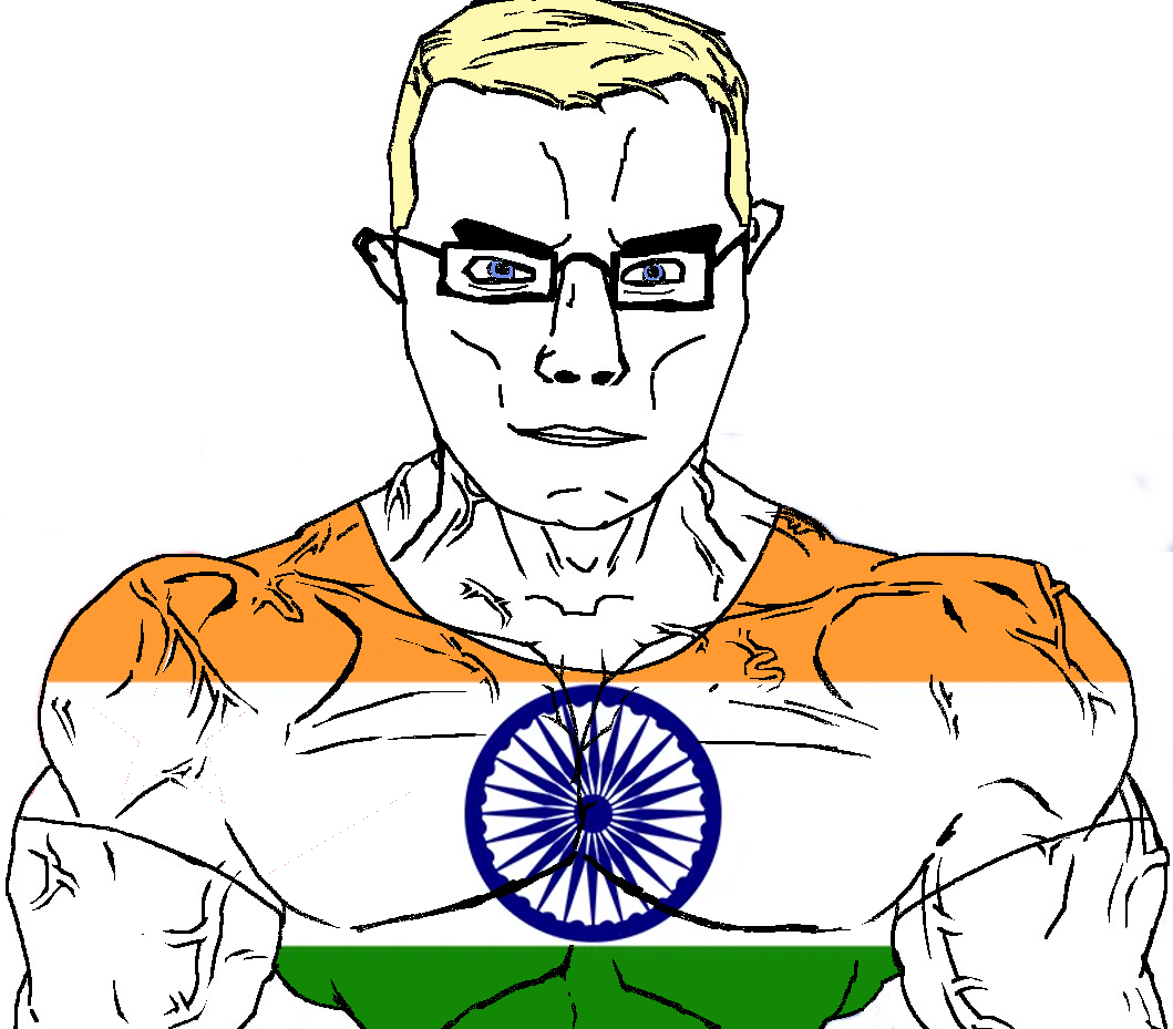 chudjak, chudjak front, muscular chud, arm, blonde hair, blue eyes, buff, chud, closed mouth, country