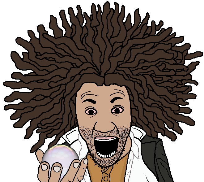 hellcat, el perro rabioso, trigger happy havoc, afro, anime, ball, bloodshot eyes, brown hair, brown skin, button
