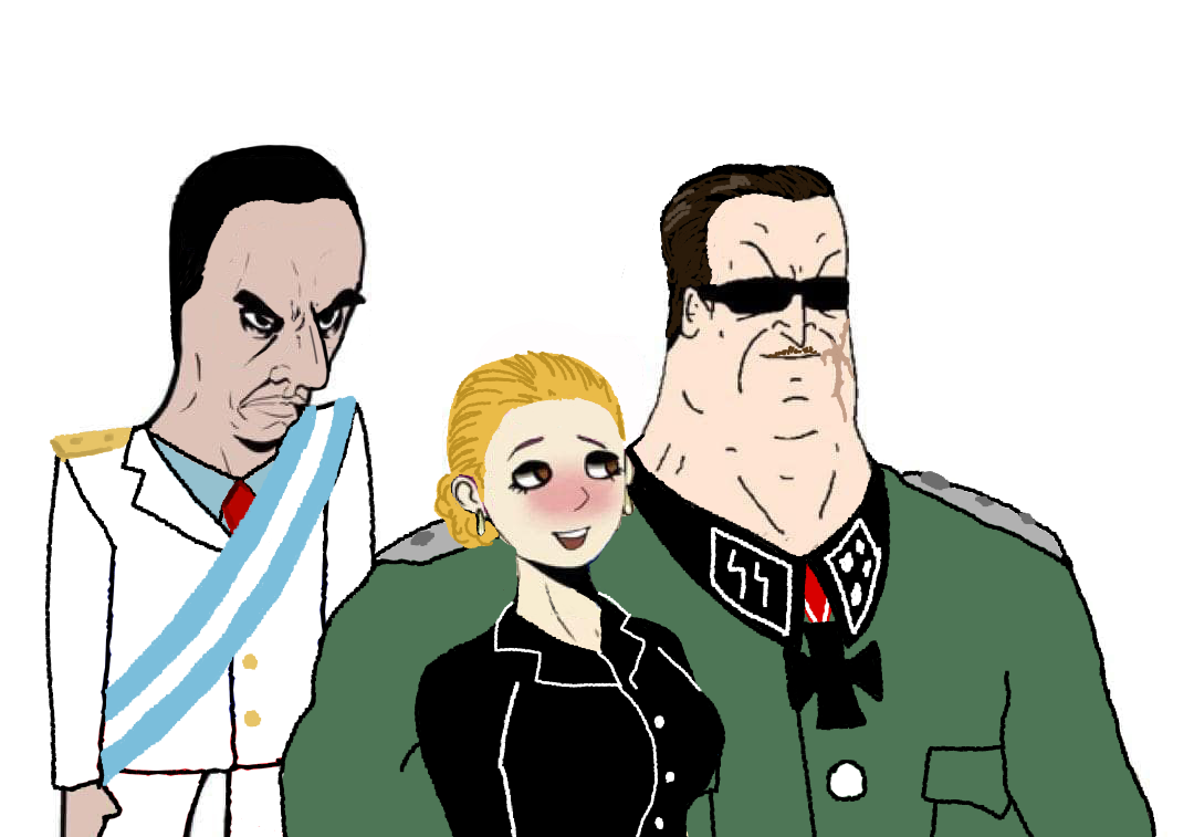 chudjak, chudjak seething, angry, brown hair, chud, closed mouth, clothes, ear, enbie, eva peron