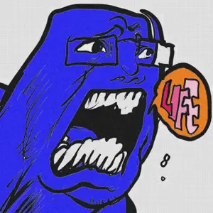 unknown, animated, berryboy, glasses, open mouth, soyjak, stubble, text