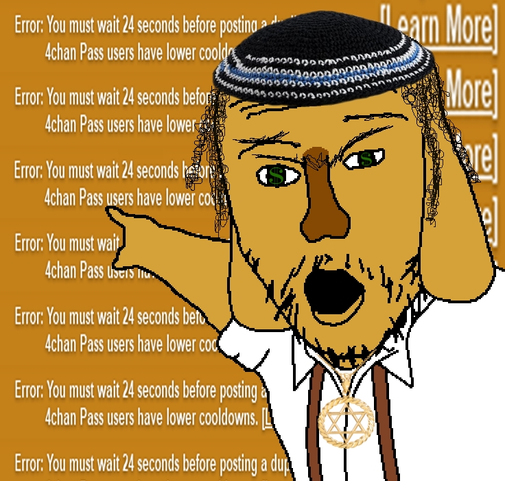 two pointing soyjaks, jannyjak, 4chan, 4chan pass, animal, arm, clothes, dog, dog ear, dollar sign