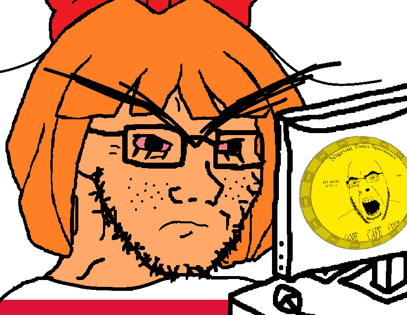 mymy schoppenboer, cobson, soyak, angry, bloodshot eyes, bowtie, cafe coin, closed mouth, coin, computer