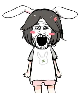 markiplier soyjak, 4chan, blush, clothes, glasses, hair, hiroyuki, open mouth, soyjak, stubble