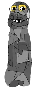 gapejak, emmanuel, emmanuel richardson, wholesome soyjak, anatomy, deformed, erection, genitalia, gray skin, penis