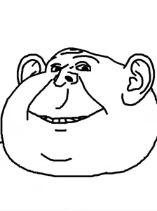 impish soyak ears, okynnig, alternate, closed mouth, ear, fat, groomer, smile, soyjak