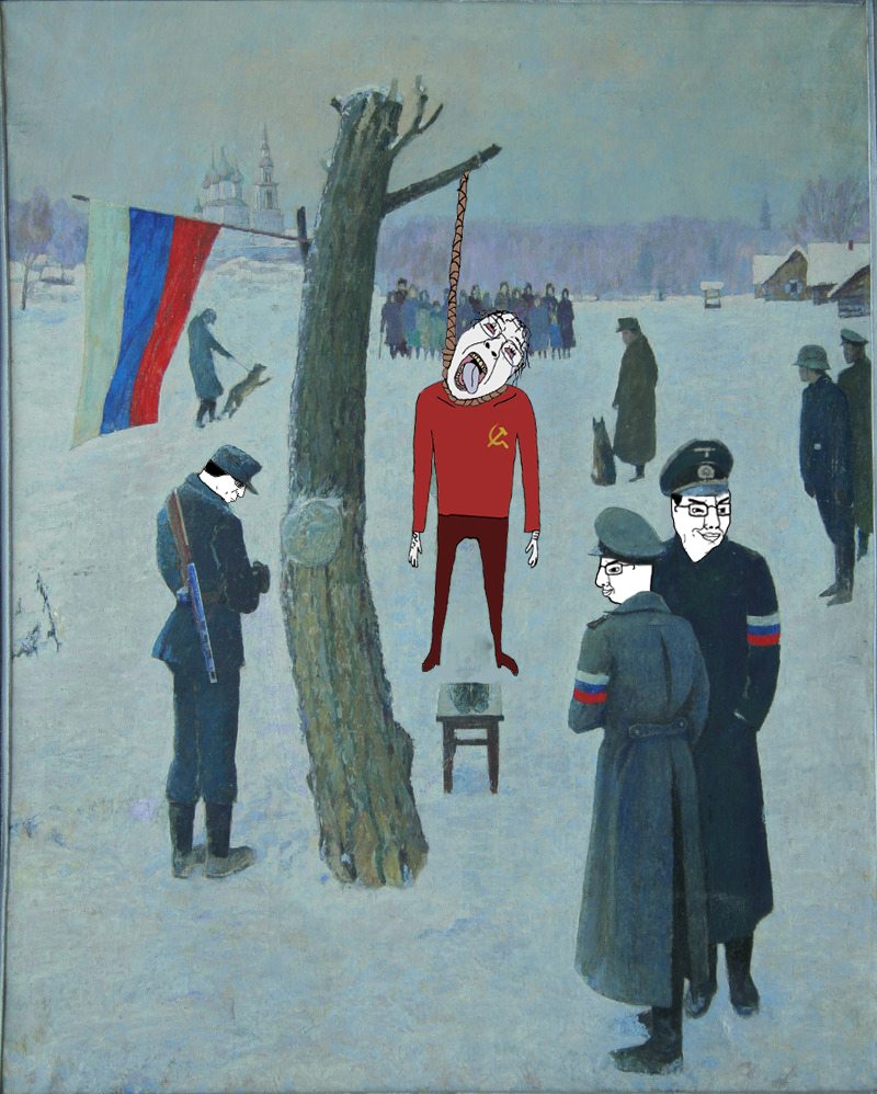bernd, chudjak, hanging troonjak, troonjak, 4soyjaks, ack, arm, bloodshot eyes, closed mouth, clothes
