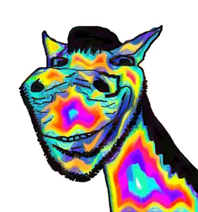 colorful horsejak sniff.gif