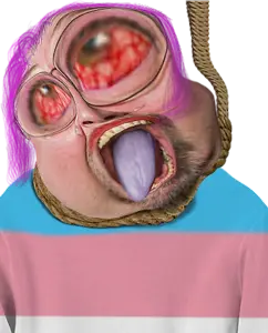 bernd, hanging troonjak, troonjak, slopjak, ack, bernd schmidt, bloodshot eyes, brown troonjak, bulging eyes, crying