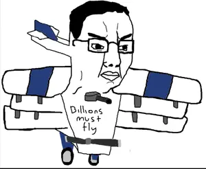 chudjak, angry, closed mouth, glasses, hair, millions must die, plane, soyjak, video game, zeppelin wars