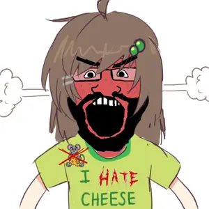 markiplier soyjak, science lover, angry, beard, brown hair, clothes, fume, glasses, hair, i hate