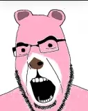 cobson, angry, bear, beard, eye, open mouth, pink skin, plates of fate, richard., snout