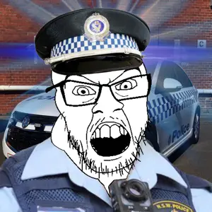 feraljak, angry, animated, australia, australian, clothes, glownigger, irl background, mustache, open mouth