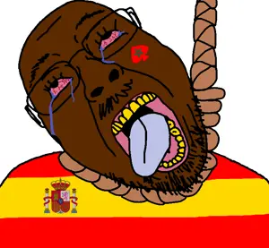 bernd, hanging troonjak, troonjak, ack, bloodshot eyes, brown skin, crying, flag, hanging, morocco