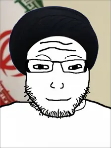 markiplier soyjak, lawrence, flag, glasses, smirk, soyjak, stubble, suicidehia, turban, iran