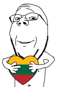 gapejak, wholesome soyjak, arm, closed mouth, country, flag, glasses, heart, holding heart, holding object