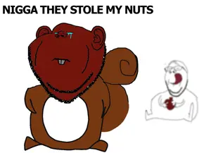 gapejak, impish soyak ears, impish squirrel, wholesome soyjak, its over, squirreljak, 2soyjaks, animal, closed eyes, closed mouth