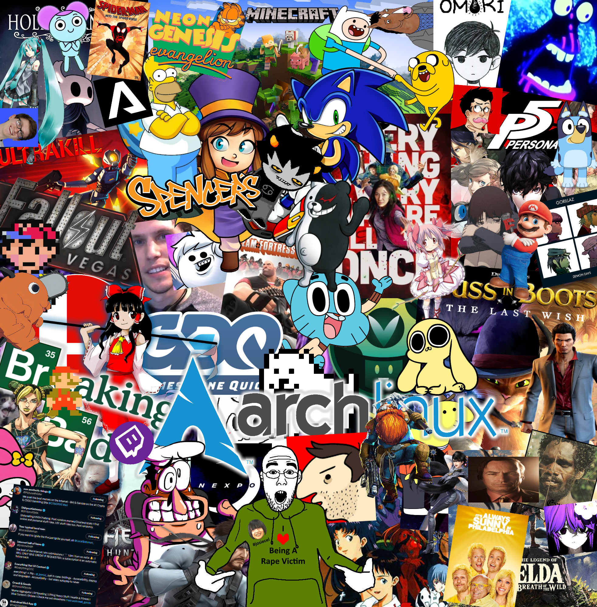asuka langley soryu, garfield, hatsune miku, homer simpson, ikari shinji, mario, rei ayanami, sonic the hedgehog, spider-man, shirtjak