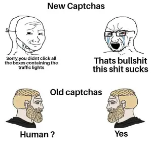 wojak, yes chad, soyak, bloodshot eyes, captcha, chad, crying, glasses, mask, mustache