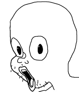 unknown, casper the ghost, open mouth, pog, soyjak, stubble