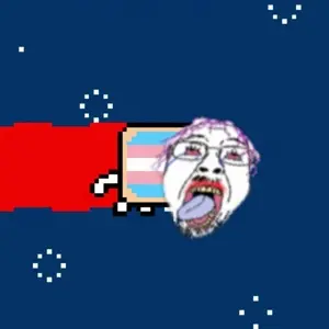 conservativewaluigi, bernd, ack, animated, bloodshot eyes, crying, glasses, hair, hanging, mustache