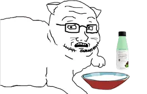 soyak, soyak (concerned), animal, bottle, bowl, cat, cat ears, drink, ear, ears