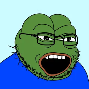 pepe, pepejak, amphibian, animal, beard, clothes, frog, glasses, green skin, open mouth