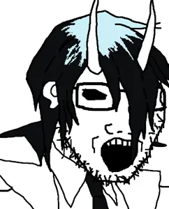 soyak, clothes, coat, ear, glasses, hair, horns, mask, necktie, neon white