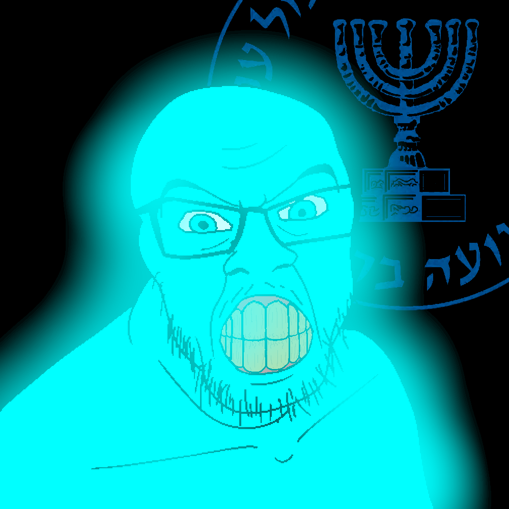 feraljak, glowie, angry, black background, blue eyes, blue skin, candle, clenched teeth, closed mouth, glasses