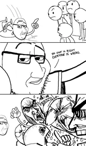 smugjak, angry, closed mouth, debate, fight, glasses, internet, ms paint, open mouth, screaming