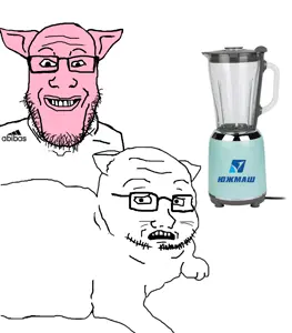 markiplier soyjak, soyak, soyak (concerned), are you soying what im soying, 2soyjaks, animal, animal abuse, arm, blender, cat