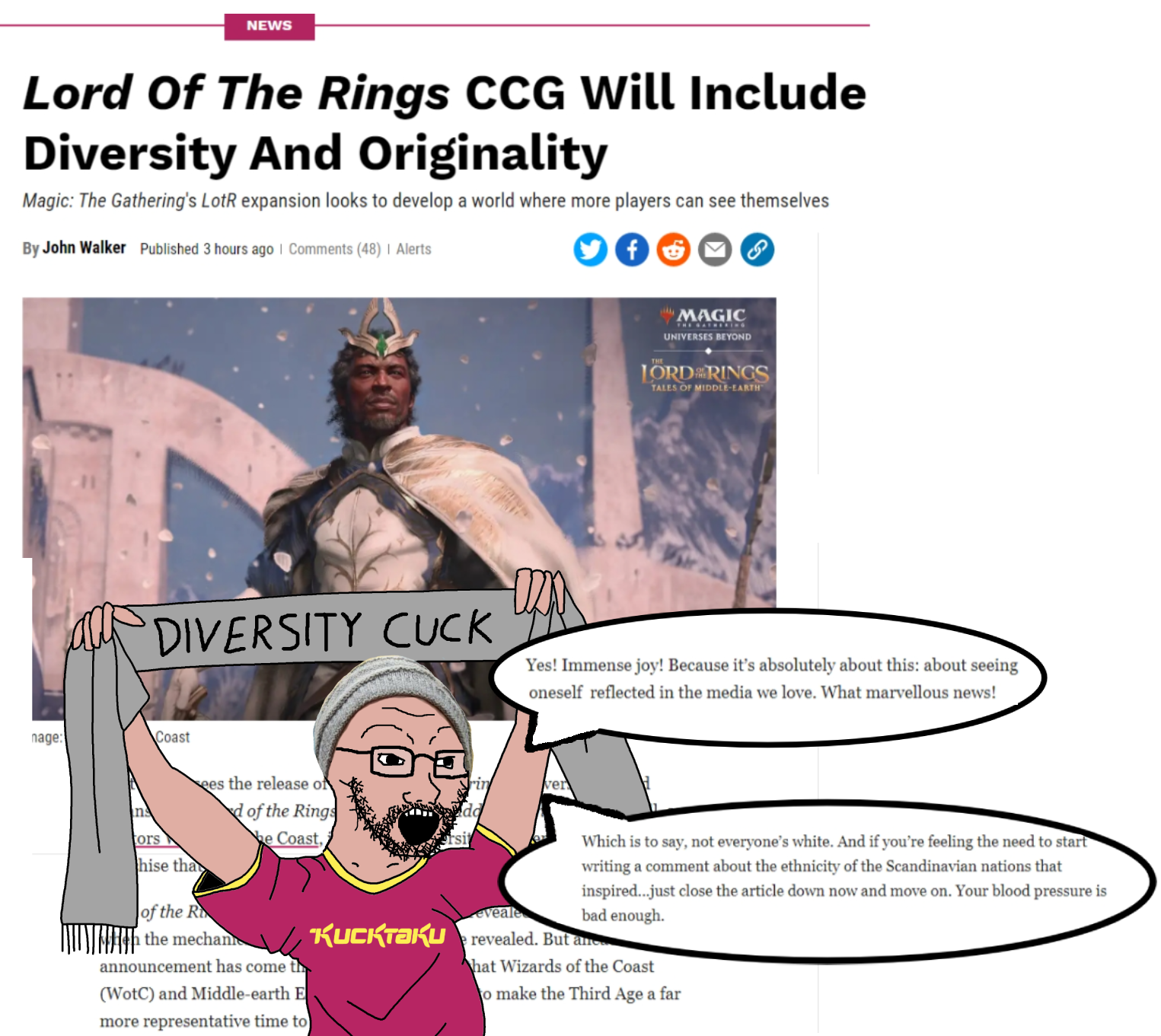 soyak, arms up, beanie, beta cuck, beta male, clickbait, clothes, cuck, diversity, glasses