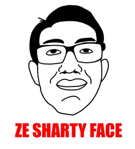 chudjak, chudjak front, closed mouth, ear, glasses, hair, looking at you, redraw, smile, soyjak