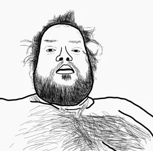 unknown, beard, chest hair, fat, finland, hair, open mouth, piiroinen45, soyjak