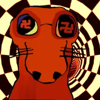 dogjak, animal, animated, closed mouth, dog, dog ear, ear, glasses, nazism, pet