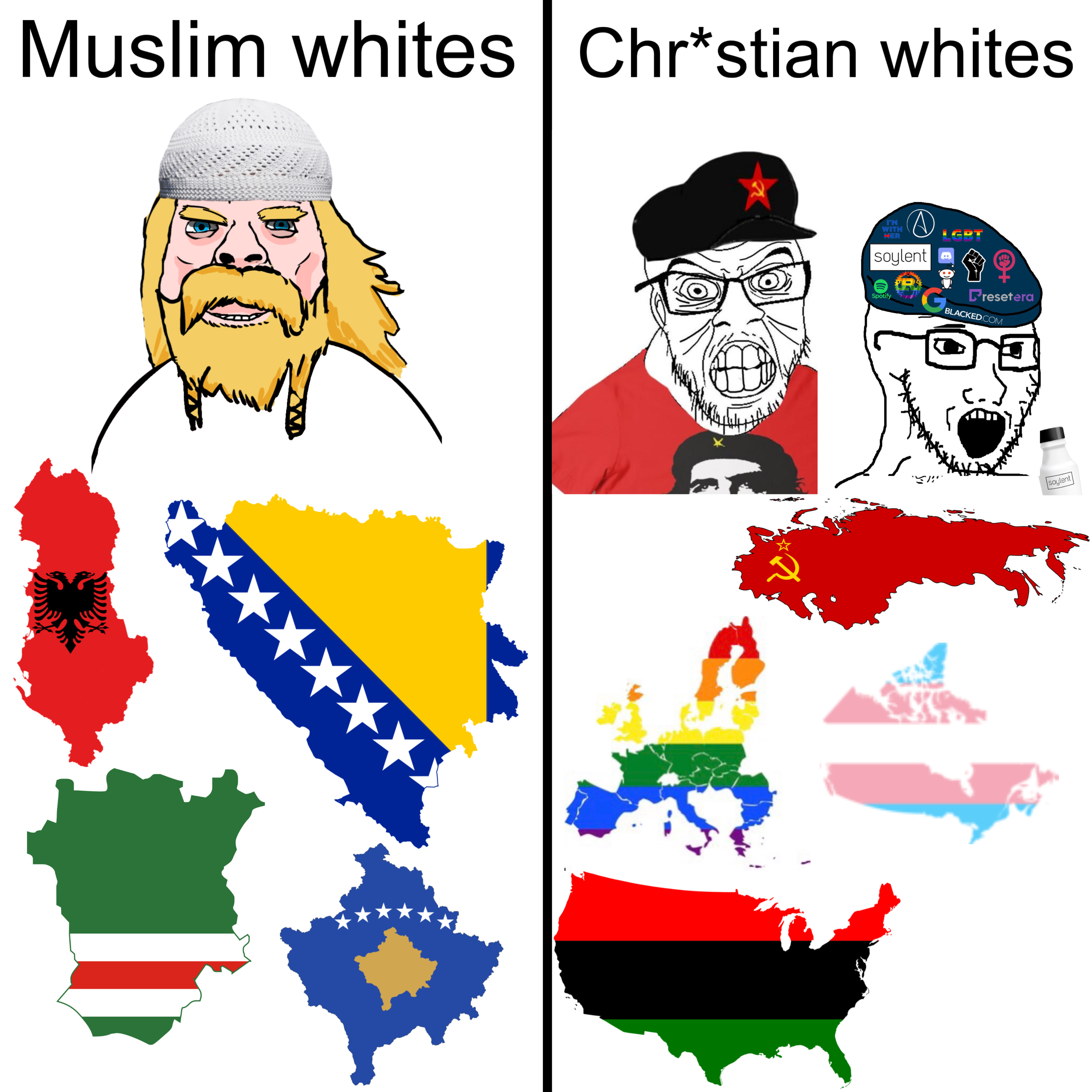 bernd, feraljak, soyak, bernhardt, 3soyjaks, albania, atheism, blacked com, blonde hair, blue eyes
