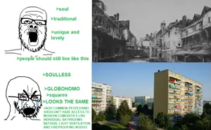 a24 slowburn soyjak, cryboy soyjak, angry, bloodshot eyes, crying, glasses, globohomo, greentext, mustache, open mouth