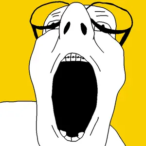 unknown, braces, glasses, open mouth, soyjak