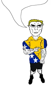 chudjak, chudjak front, unbotheredchud, blonde hair, bosnia, buff, glasses, hair, looking at you, manlet